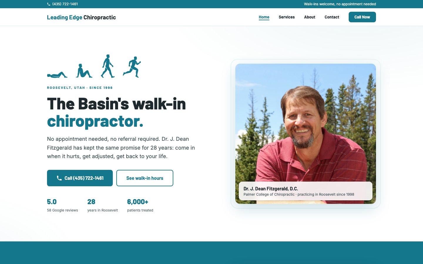 Leading Edge Chiropractic demo site
