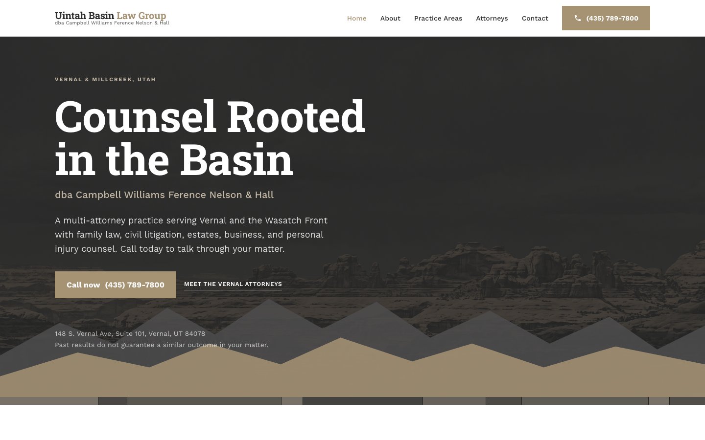 Uintah Basin Law Group demo site